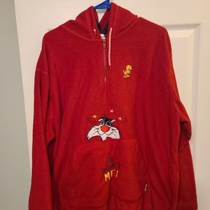 Vintage Looney Tunes Red Hoddie Womens It Wasnt Me Hoddie.